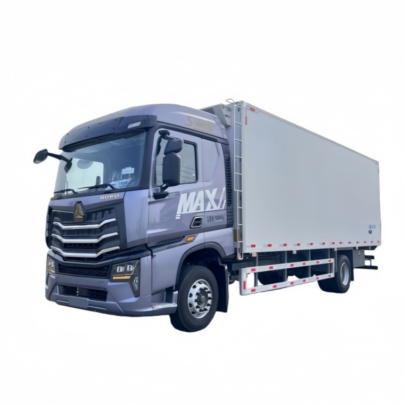 4X2 heavy-duty Sinotruk MAX new manual diesel truck for long-distance fruit and vegetable cold chain transportation