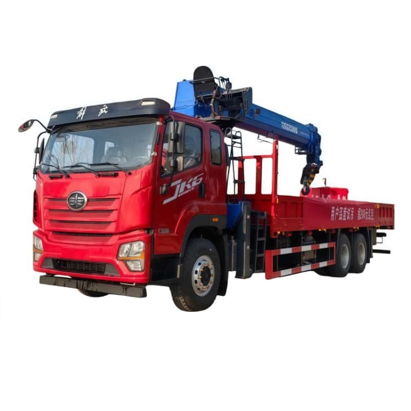 Jiefang chassis equipped with XCMG crane, multi-functional truck-mounted crane and transport truck