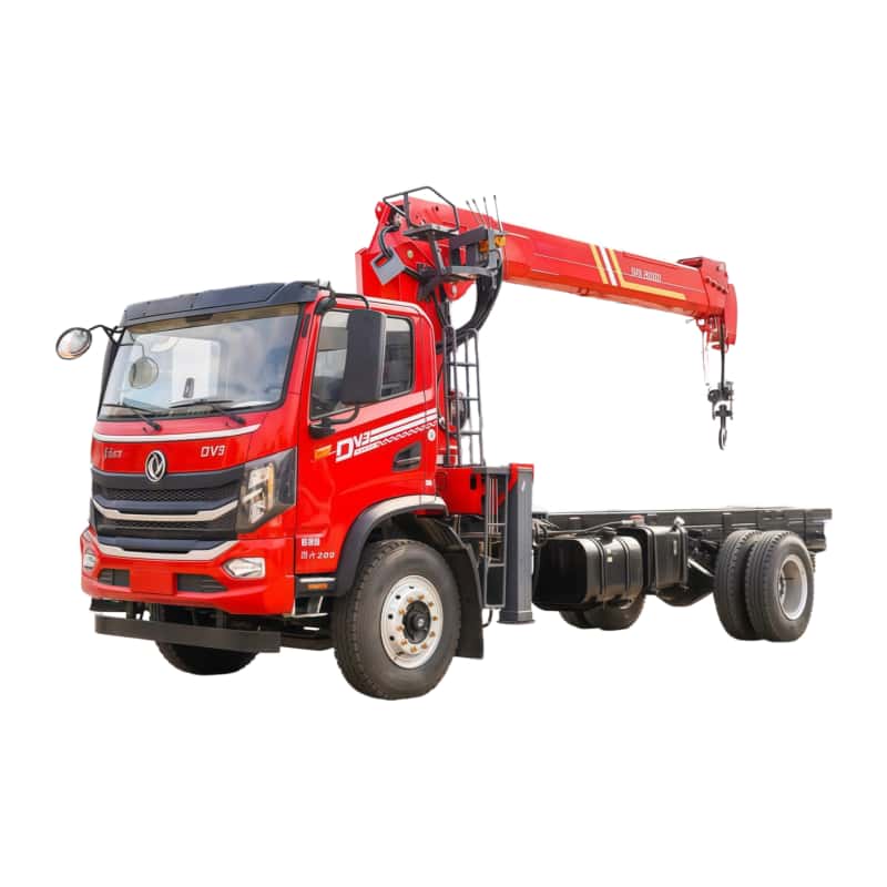 Dongfeng truck-mounted crane 5 booms, 18-meter lifting height, truck-mounted crane transport vehicle