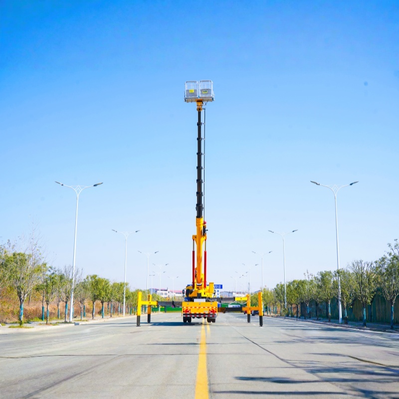 Camión de trabajo aéreo telescópico síncrono FAW 6×4 de 65 m