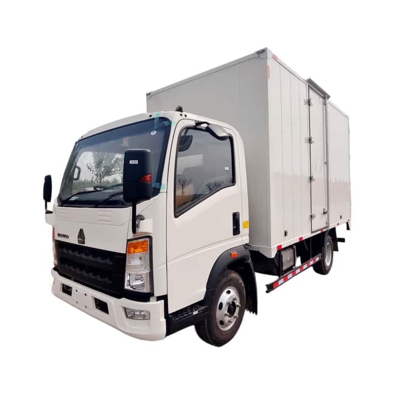 HOWO 5000L left-opening van transport vehicle