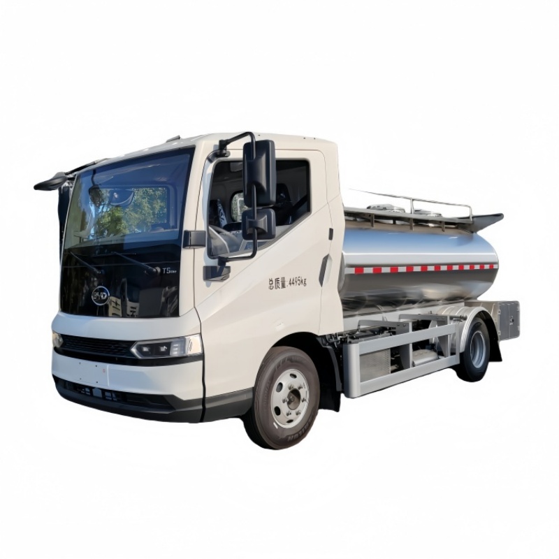 BYD Electric Milk Tanker Truck with Food-Grade Stainless Steel Tank
