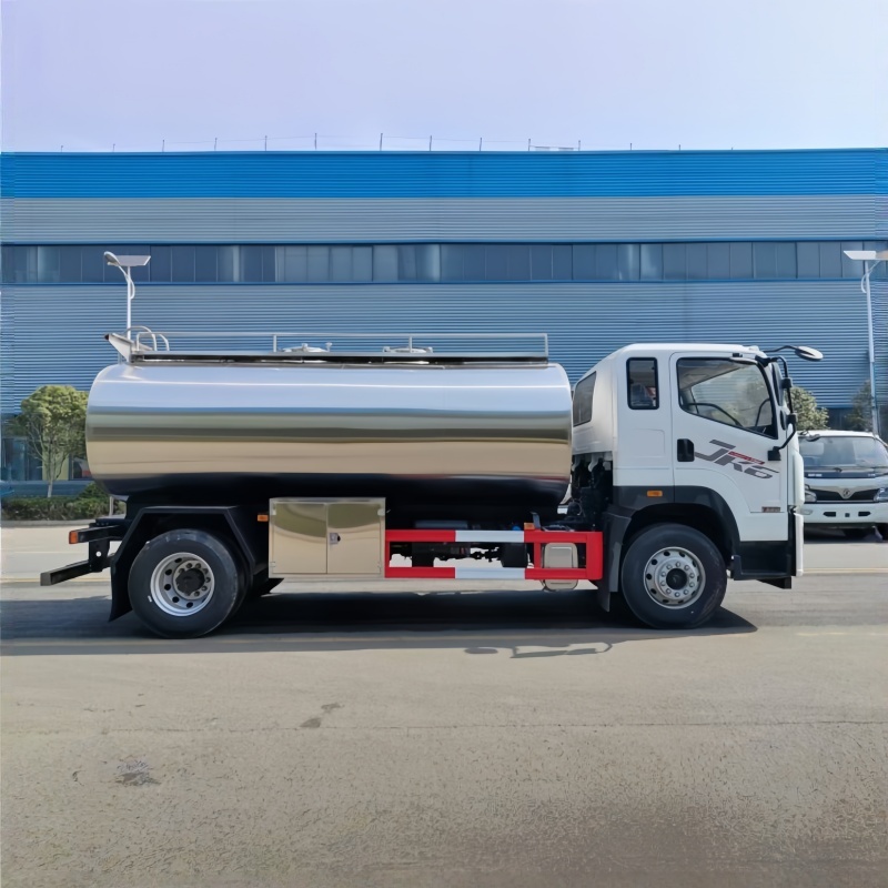 FAW 10-ton class single-axle fresh milk transport tanker