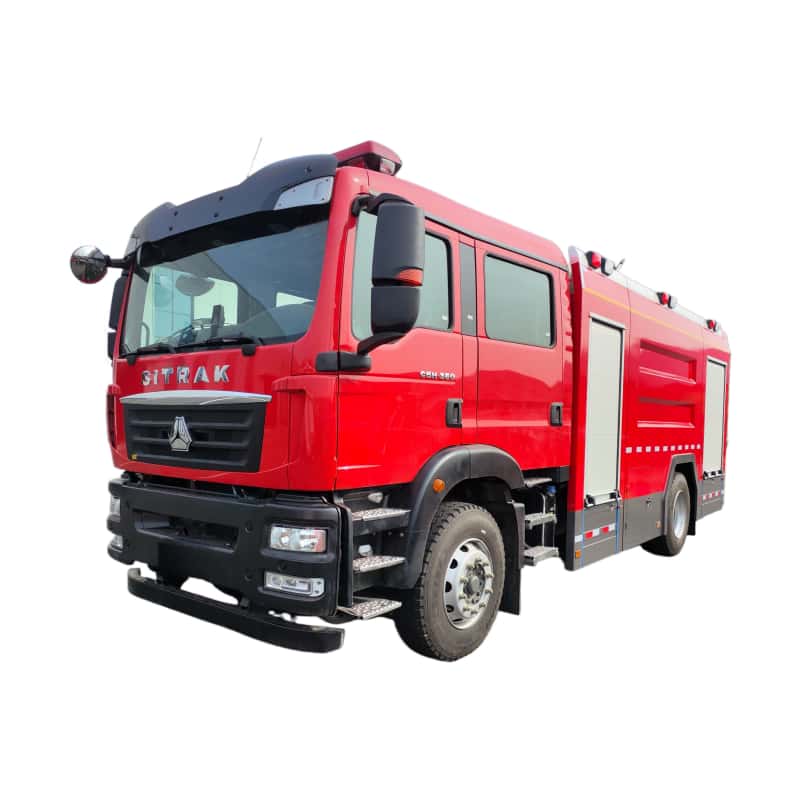 SITRAK 8-ton water tank foam fire truck