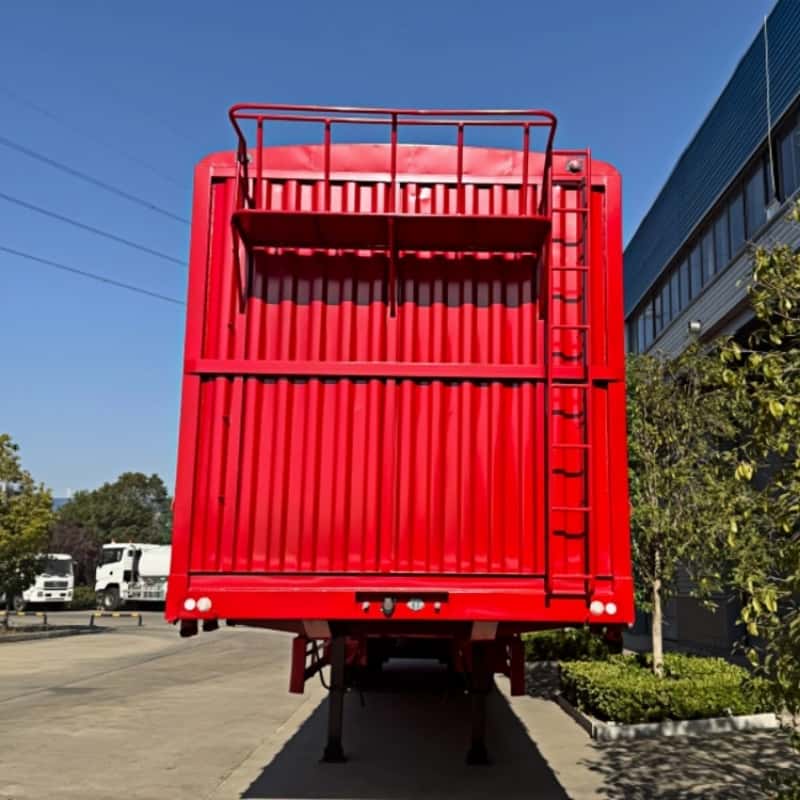 13-meter three-axle fence semi-trailer