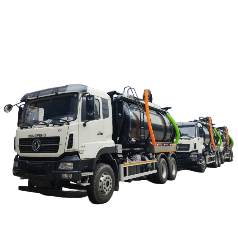 Camión Dongfeng 6×4 combinado de limpieza de alcantarillado por chorro y vacío para Rusia