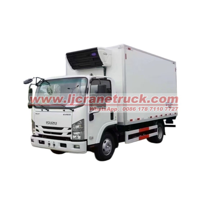 Camión frigorífico Isuzu de 5 toneladas con sistema de refrigeración Carrier