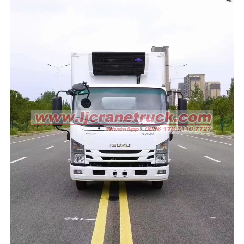 Camión frigorífico Isuzu de 5 toneladas con sistema de refrigeración Carrier