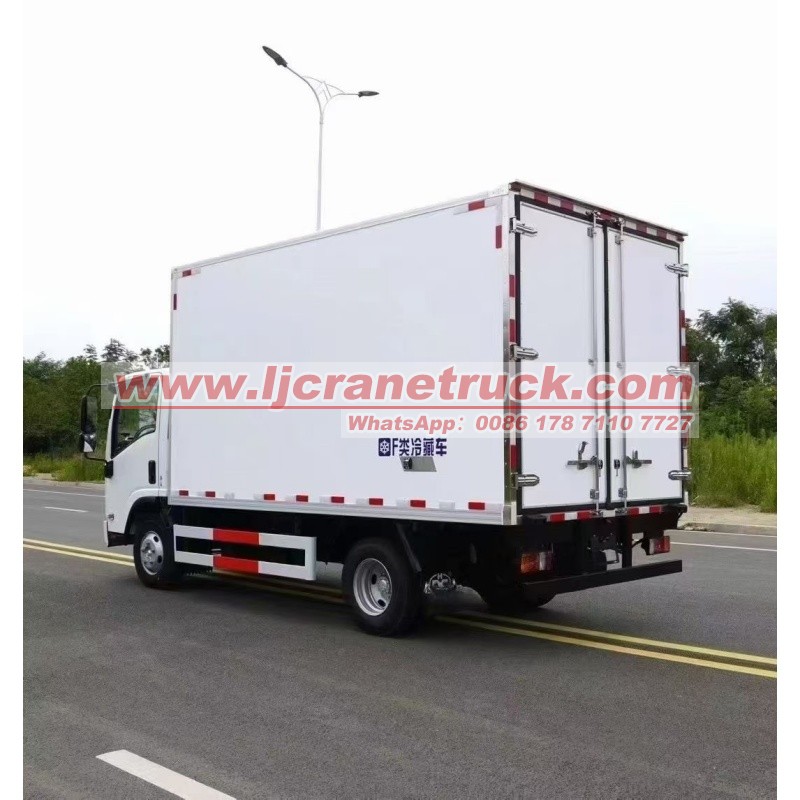 Camión frigorífico Isuzu de 5 toneladas con sistema de refrigeración Carrier