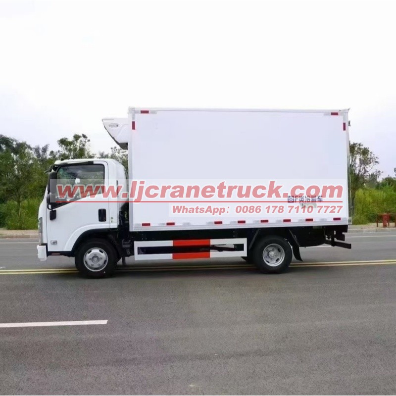 Camión frigorífico Isuzu de 5 toneladas con sistema de refrigeración Carrier